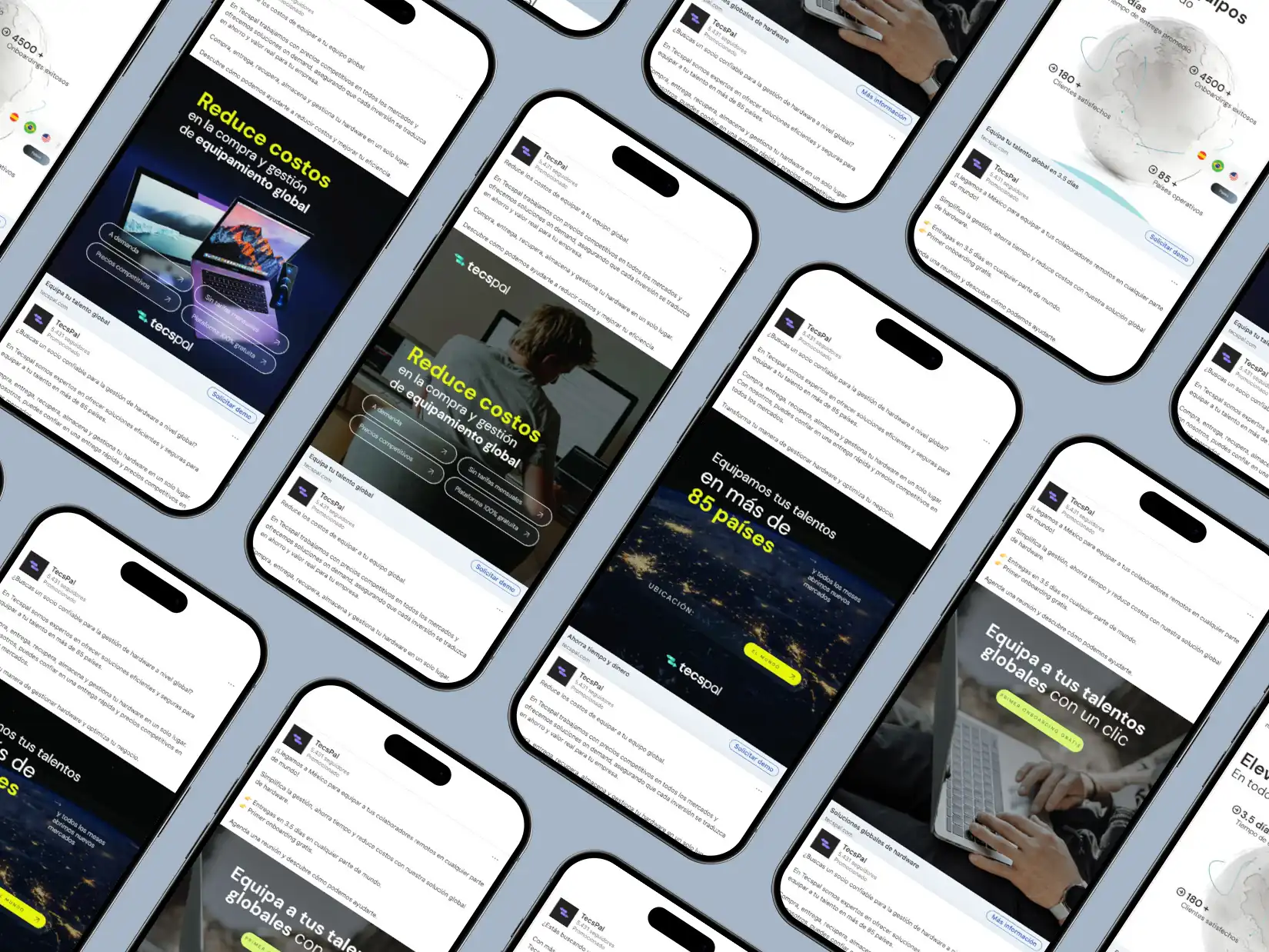 Mockup iPhones Tecspal